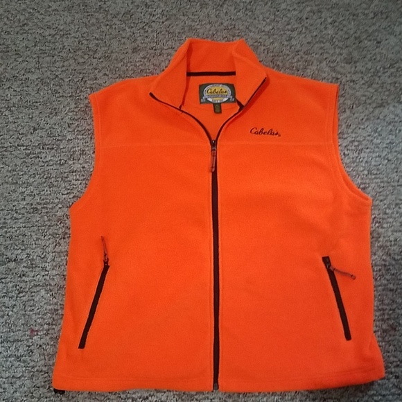 Orange Fleece Vest Girls' Clothing Clothing